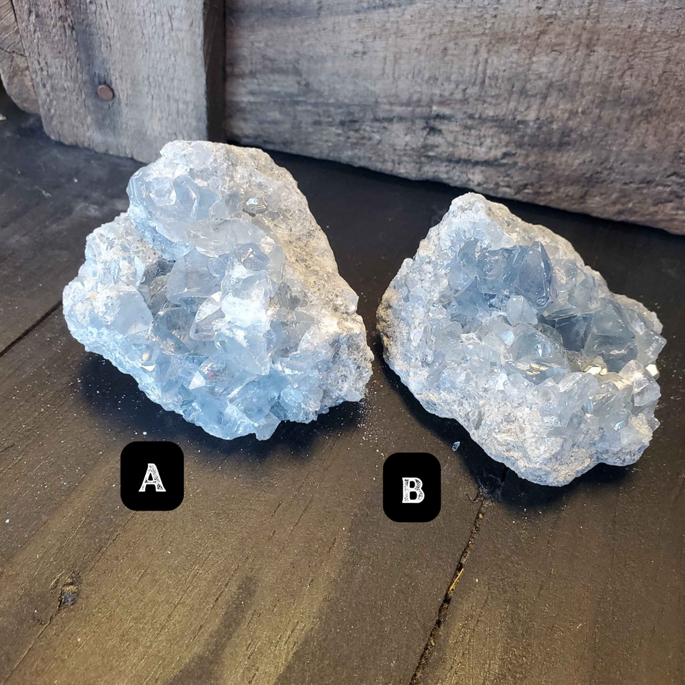 
                  
                    Load image into Gallery viewer, Celestite Druzy Cluster
                  
                