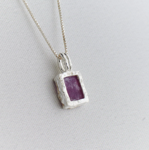 
                  
                    Load image into Gallery viewer, Pink Lepidolite Pendant and Sterling Silver Adjustable Chain
                  
                