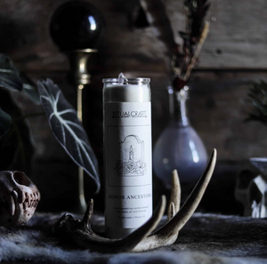 
                  
                    Load image into Gallery viewer, Honor Ancestors Candle Dressed by Ritualcravt
                  
                