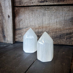 
                  
                    Load image into Gallery viewer, Selenite Satin Spar Tower
                  
                