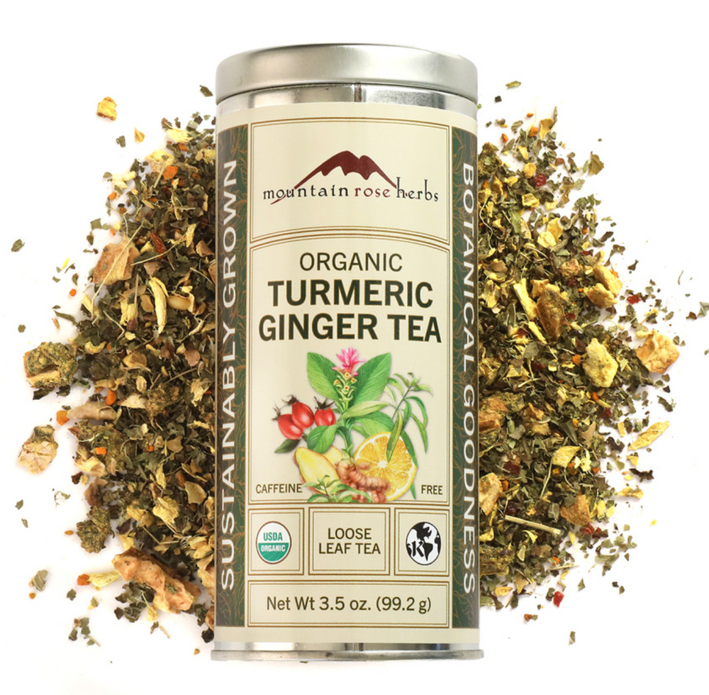 Turmeric Ginger Tea Organic 3.5 Ounces Loose Leaf